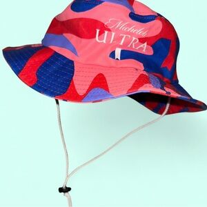 Michelob Ultra Red and Blue Camo Bucket Hat